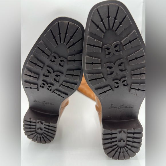 Sam Edelman Drina Ath New Whisky Almond Toe Knee High Riding Boots - Picture 4 of 6